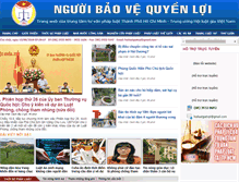 Tablet Screenshot of nguoibaovequyenloi.com